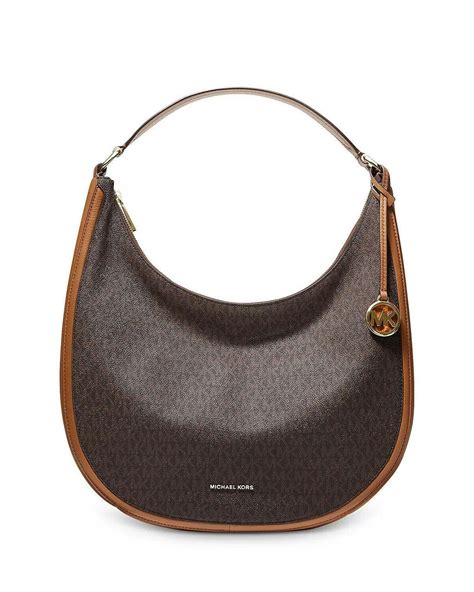 michael kors bags lydia in brown|MICHAEL Michael Kors Lydia Logo Shoulder Bag, Color Brown.